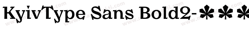 KyivType Sans Bold2字体转换